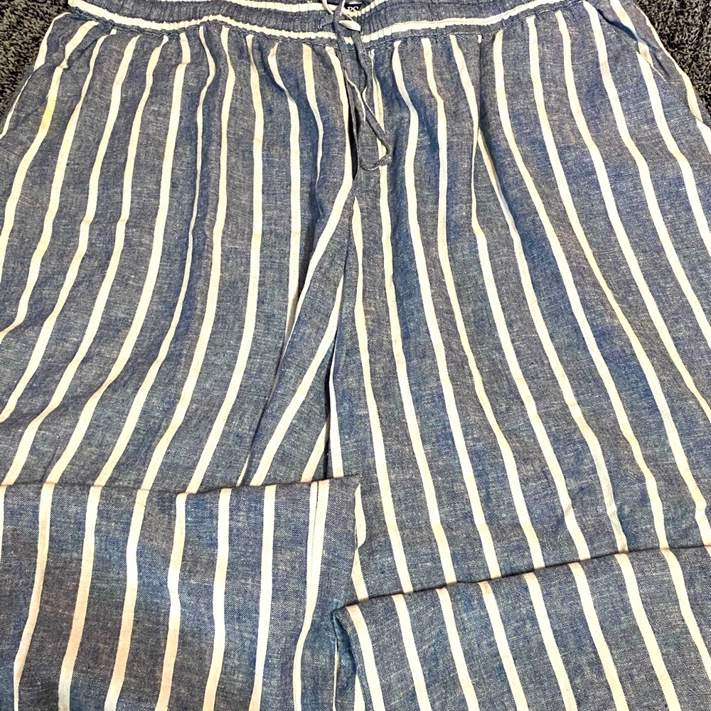 😍CHAPS WIDE LEG LINEN PANTS